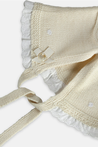 Ivory Booties & Cap Set