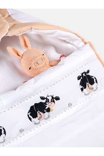 closeup view of baby sleeping bag