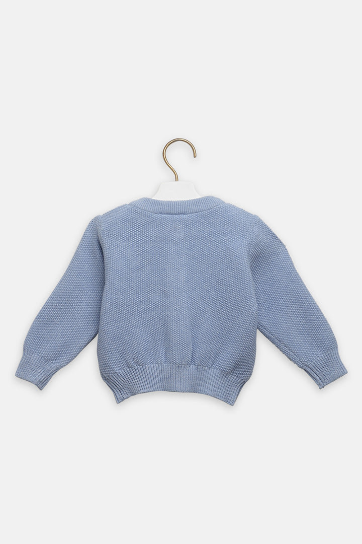 Knitted Cardigan - blue