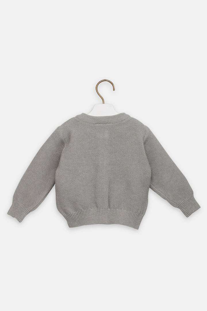 Knitted Cardigan- Grey