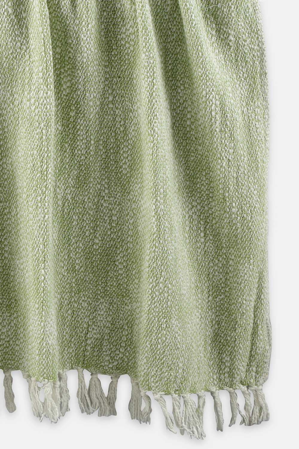 FEEDING Cotton Throws - green