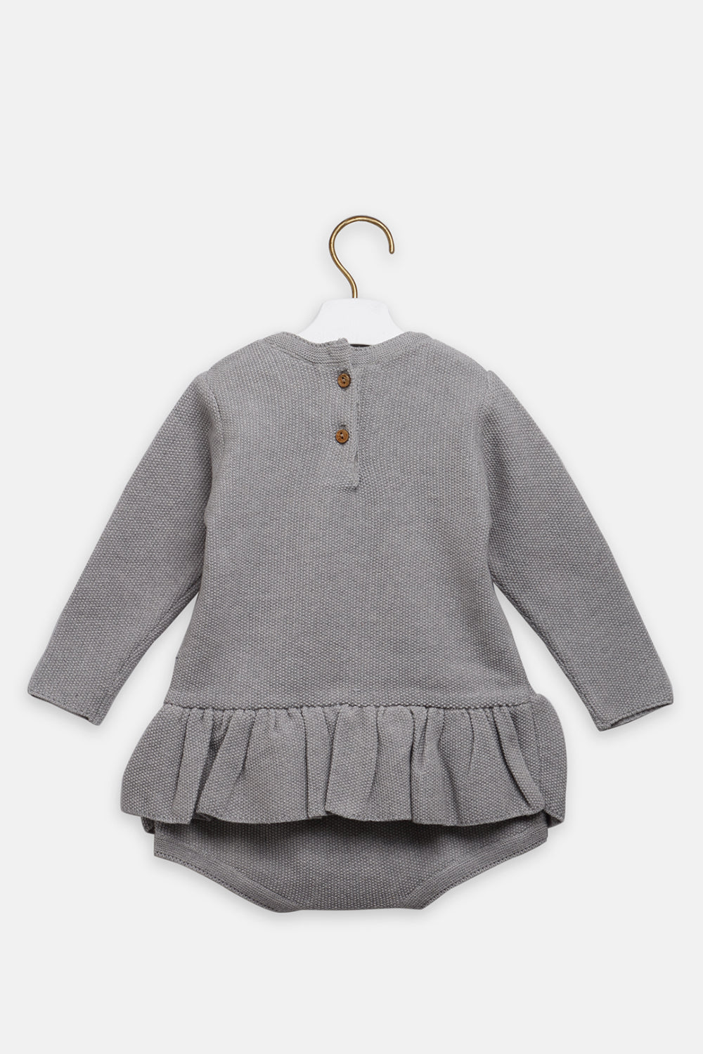Little Bow Romper - Grey